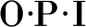 Logotyp varumärke OPI