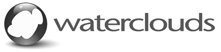 Logotyp varumärke Waterclouds